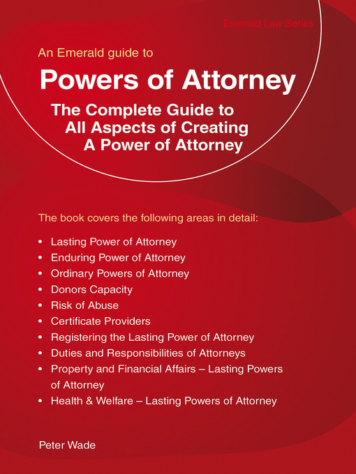 Title details for Emerald Guide to Powers of Attorney by Peter Wade - Available